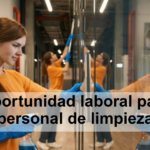 Oportunidad laboral para personal de limpieza